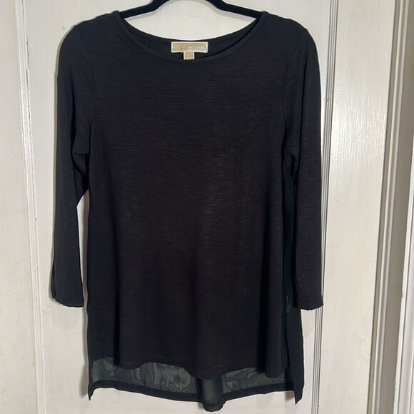 Sexy Michael Kors Sheer Back 3/4 Sleeve Tee - Women's Small - Super soft! Fall! - Picture 5 of 7
